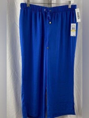 NWT. Michael Kors, Grecian Blue Cozy Pants - M